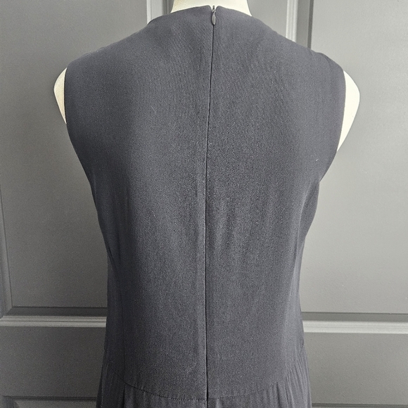 Theory Daimine Register Jumpsuit Women Size 10 Black Sleeveless - Picture 6 of 12